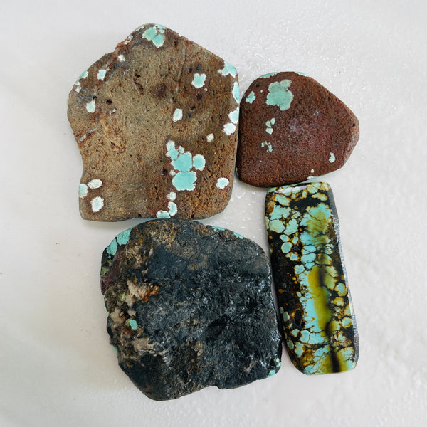 Sky Blue Rough Natural Yungai Turquoise Slabs Dimensions