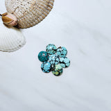 Small Mixed Round Yungai Turquoise, Set of 7 Background
