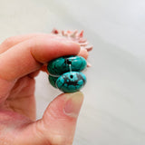 Large Ocean Blue Oval Yungai Beads, Set of 3 Extra