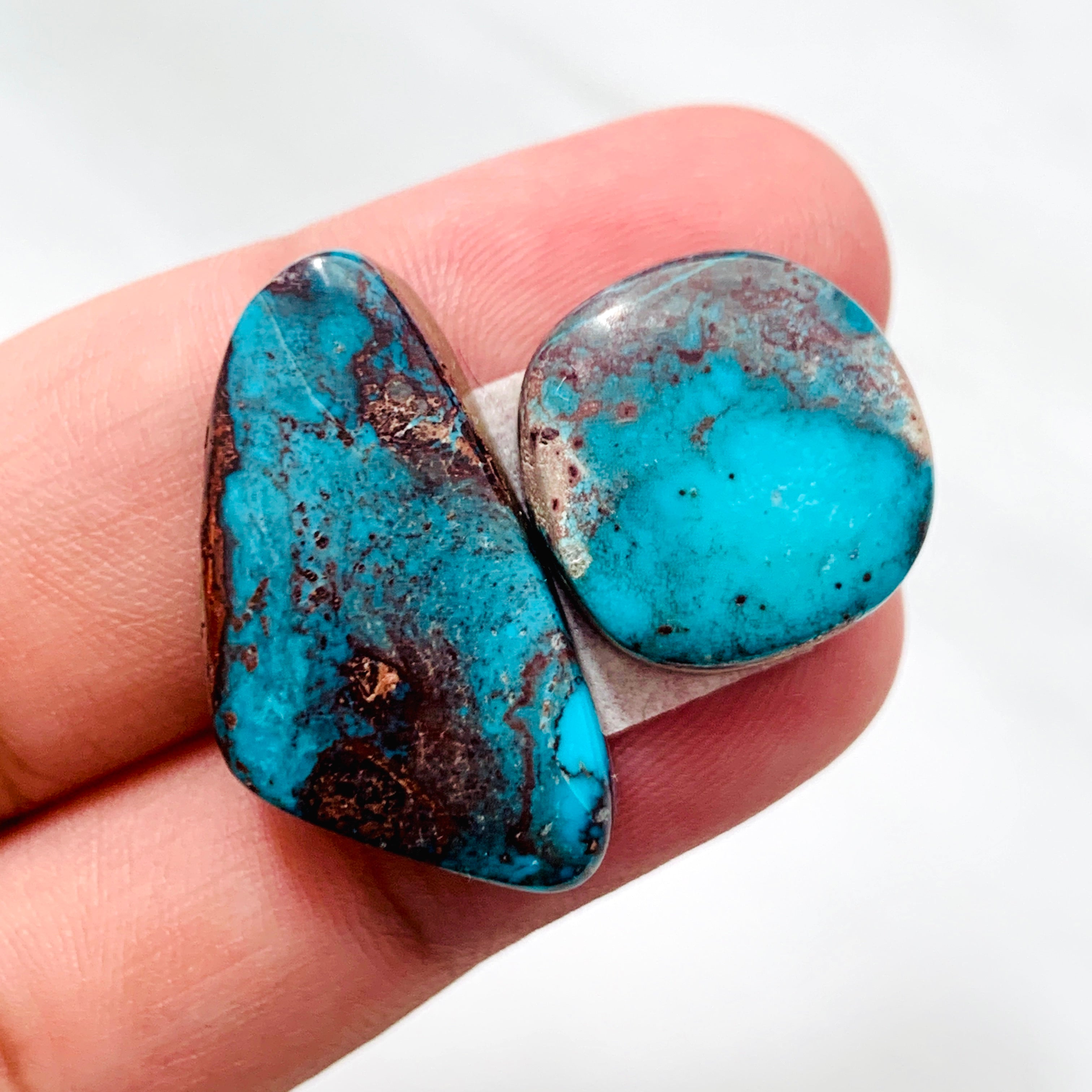 Large SkyBlue Mixed Bisbee Turquoise, Set of 2 – Turquoise Moose Large SkyBlue Mixed Bisbee Turquoise, Set of 2 – Turquoise Moose