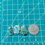 Large Ocean Blue Mixed Kingman Turquoise, Set of 3 Dimensions
