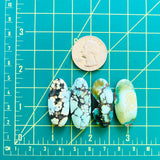 Large Mixed Surfboard Treasure Mountain Turquoise, Set of 4 Dimensions