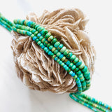 Sonoran Lime Turquoise Rondelle Beads
