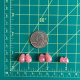 Small Pink Freeform Rhodochrosite, Set of 6 Dimensions