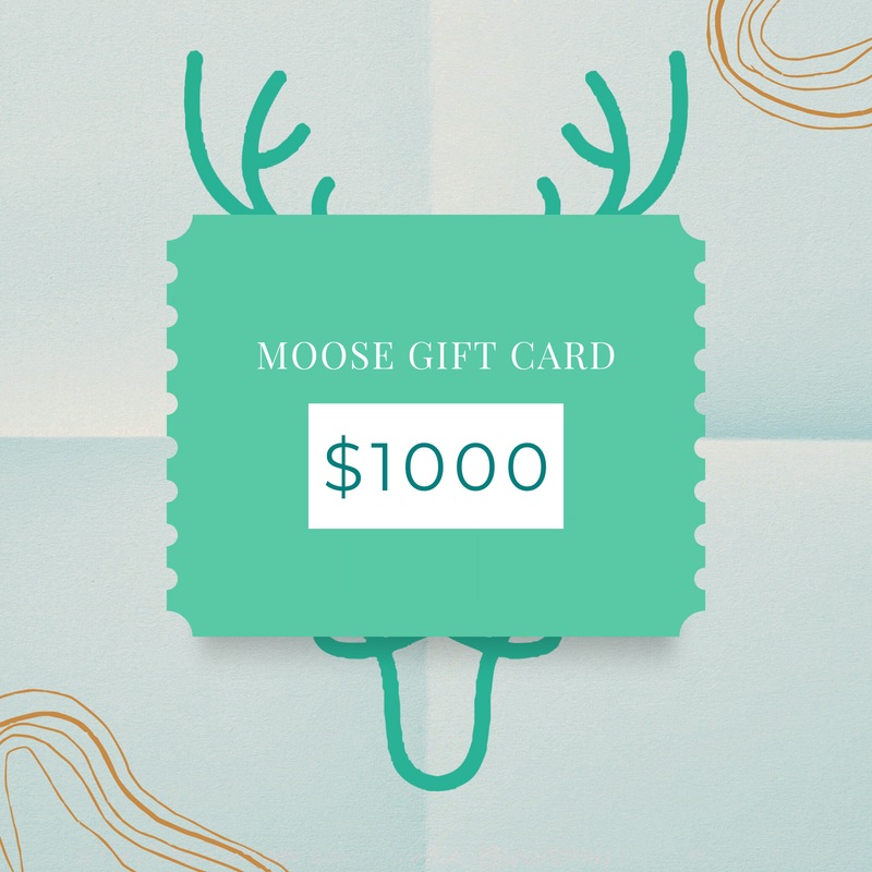 $1000 Moose Gift Card Background