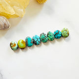 Small Mixed Oval Mixed Turquoise, Set of 8 Background