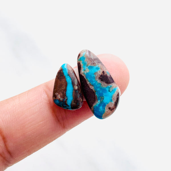 Natural Bisbee Turquoise Cabochons – Turquoise Moose