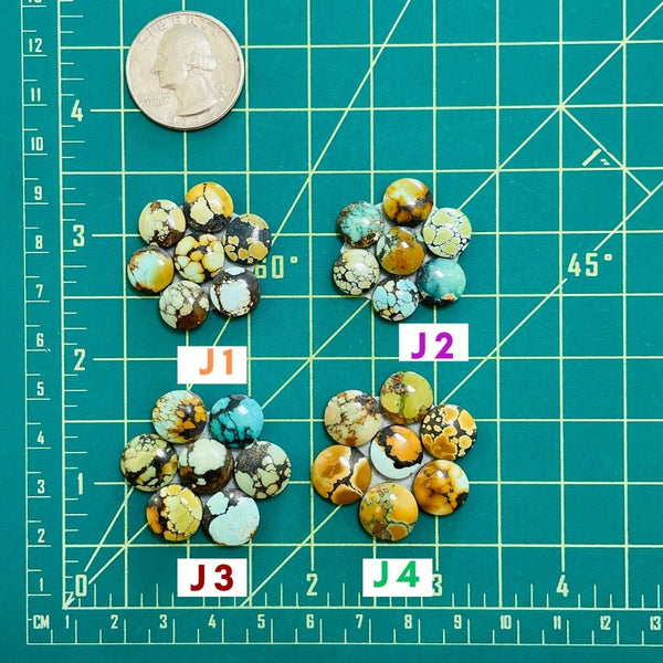 4. Small Round Mixed, Set of 7 - 112123