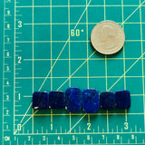 Small Deep Blue Bar Lapis Lazuli, Set of 6 Dimensions