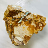 Pale Brown Rough Natural Royston Turquoise Chunk Background