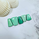 Large Mint Green Mixed Lucid Variscite, Set of 5 Background