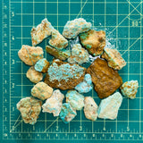 Sky Blue Rough Natural Number 8 Turquoise Chunks Dimensions
