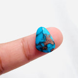 Small Sky Blue Teardrop Bisbee Turquoise Background