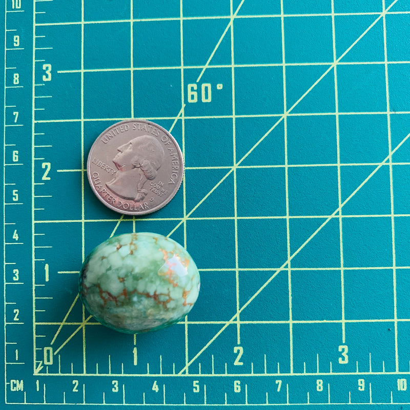 Large Mint Green Nugget Crescent Lake Extra