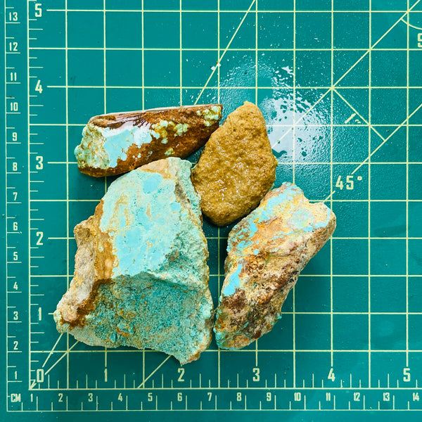 Sky Blue Rough Natural Number 8 Turquoise Chunks Dimensions