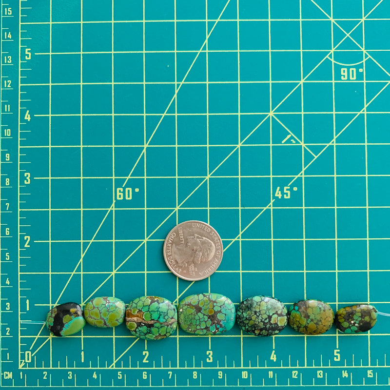Medium Lime Green Nugget Treasure Mountain, Set of 7 Extra