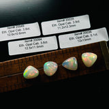 Authentic Ethiopian Triangle Opal Cabochons, set of 4