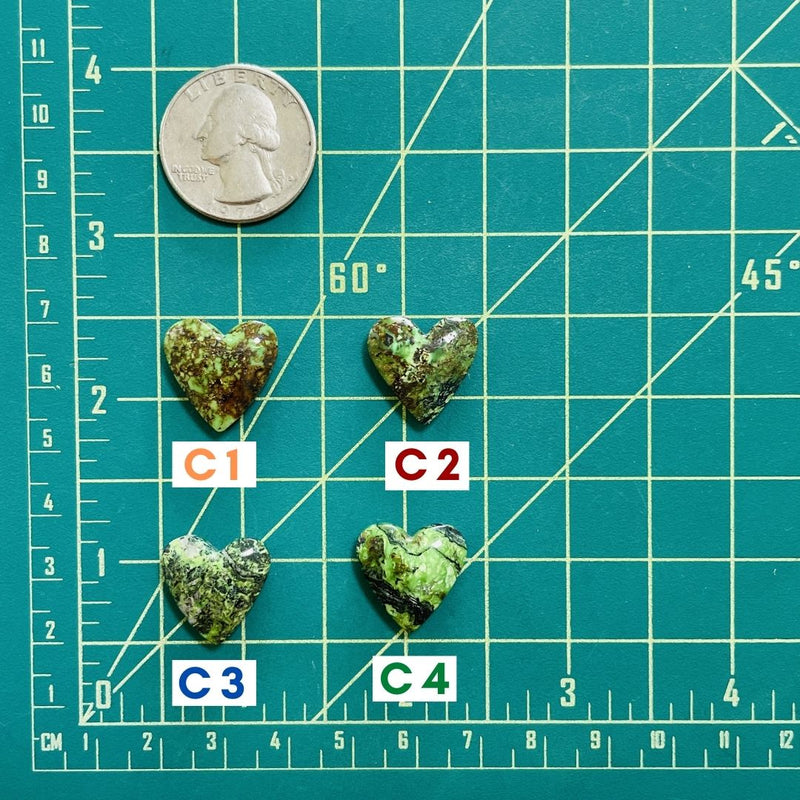 1. Medium Heart Green Yungai - 001224