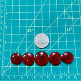 Medium Red Round Rosarita, Set of 5 Dimensions