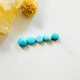 Small Sky Blue Round Sleeping Beauty Turquoise, Set of 5 Background