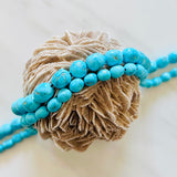Sonoran Blue Turquoise Smooth Nugget Beads