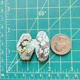 Large Faint Green Mixed Wild Horse Turquoise, Set of 2 Dimensions