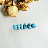 Small Sky Blue Mixed Golden Hills Turquoise, Set of 6 Background