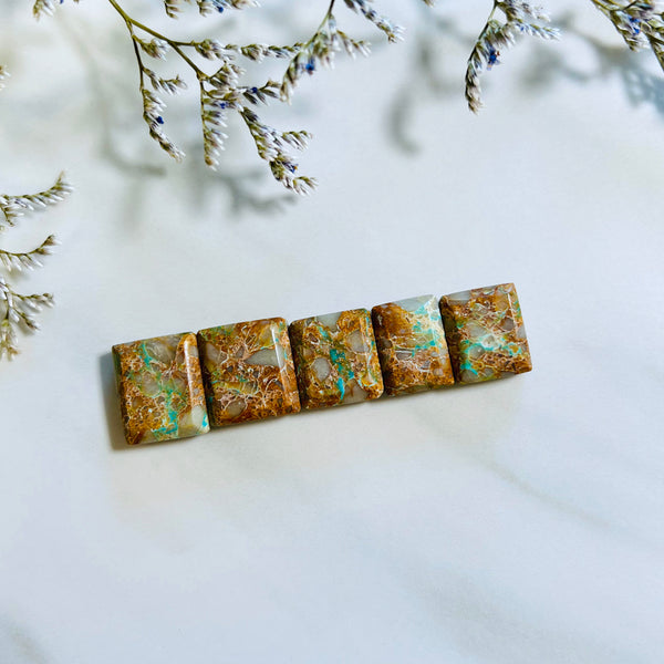 Small Sky Blue Bar Royston Turquoise, Set of 5 Background