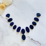 Small Deep Blue Mixed Lapis Lazuli, Set of 12 Background