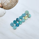 Small Mixed Round Mixed Turquoise, Set of 12 Background