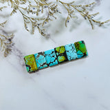 Medium Mixed Bar Mixed Turquoise, Set of 6 Background