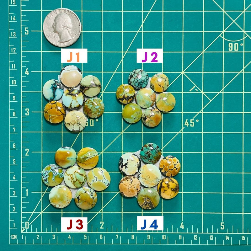 1. Small Round Mixed, Set of 7 - 111723