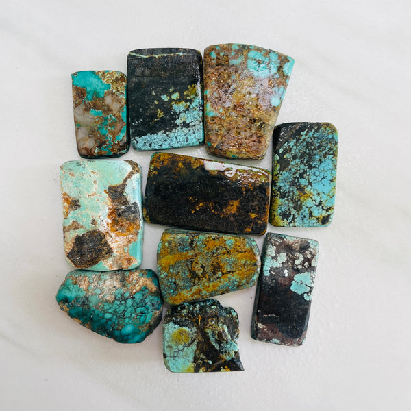Ocean Blue Rough Natural Mixed Turquoise Slabs Dimensions