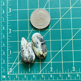 Large Light Yellow Mixed Crescent Lake Variscite, Set of 2 Dimensions