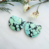 L29 x W35 x H8 Mint Green Half Moon Treasure Mountain Turquoise, Set of 2 Background