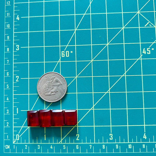 Small Red Bar Rosarita, Set of 4 Dimensions