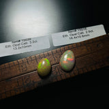 Authentic Ethiopian Mixed Opal Cabochons, set of 2