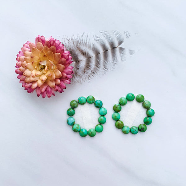 Small Lime Green Round Sonoran Gold, Set of 24 Background
