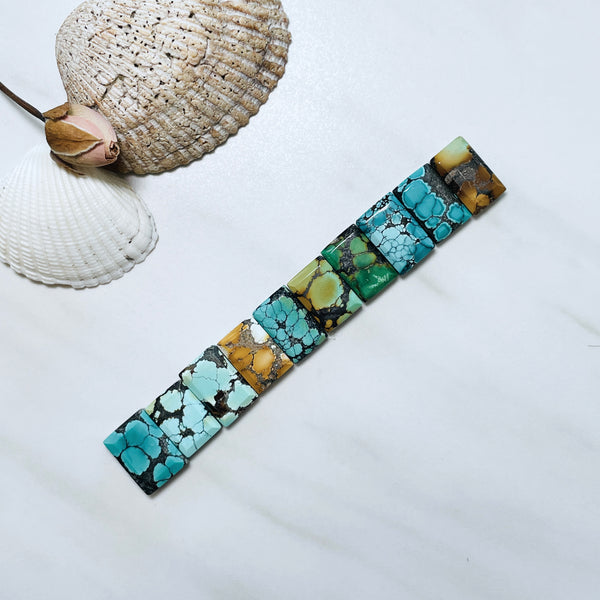Medium Mixed Bar Mixed Turquoise, Set of 10 Background