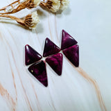 Medium Purple Triangle Spiny Oyster, Set of 6 Background