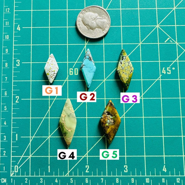 4. Medium Diamond Green Serpentine - 013024