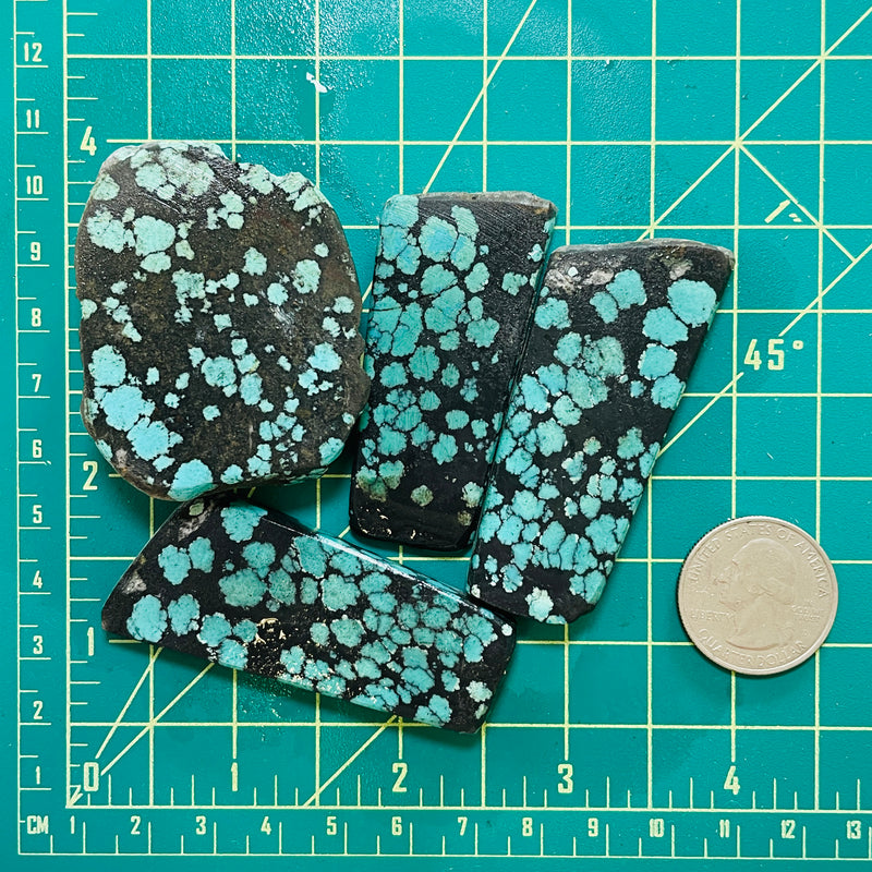Turquoise Rough Slabs Sky Blue Rough Natural Yungai Turquoise Slabs - Turquoise Moose