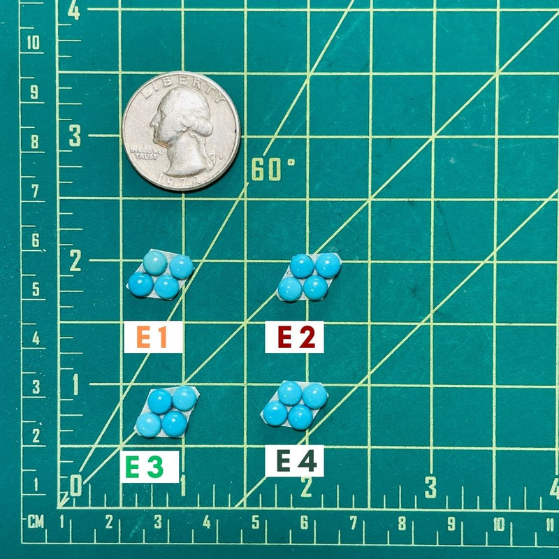 4. Small Round Kingman, Set of 4 - 090523