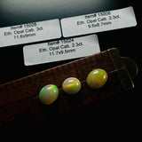 Authentic Ethiopian Oval Opal Cabochons, set of 3
